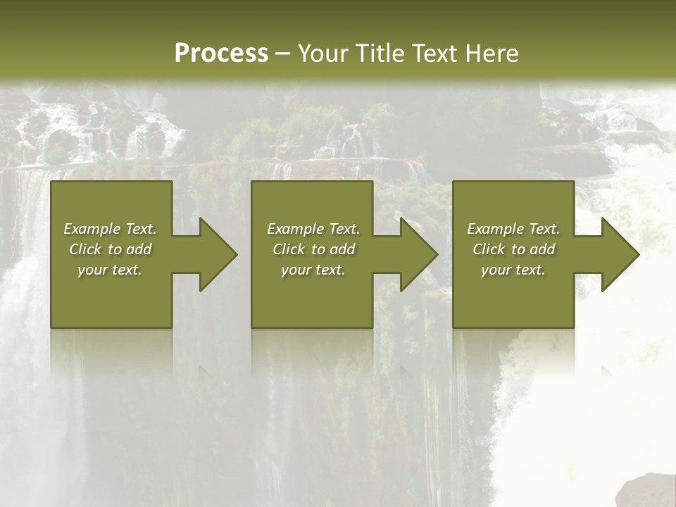 Brazil Cataract Foz Do Igua PowerPoint Template