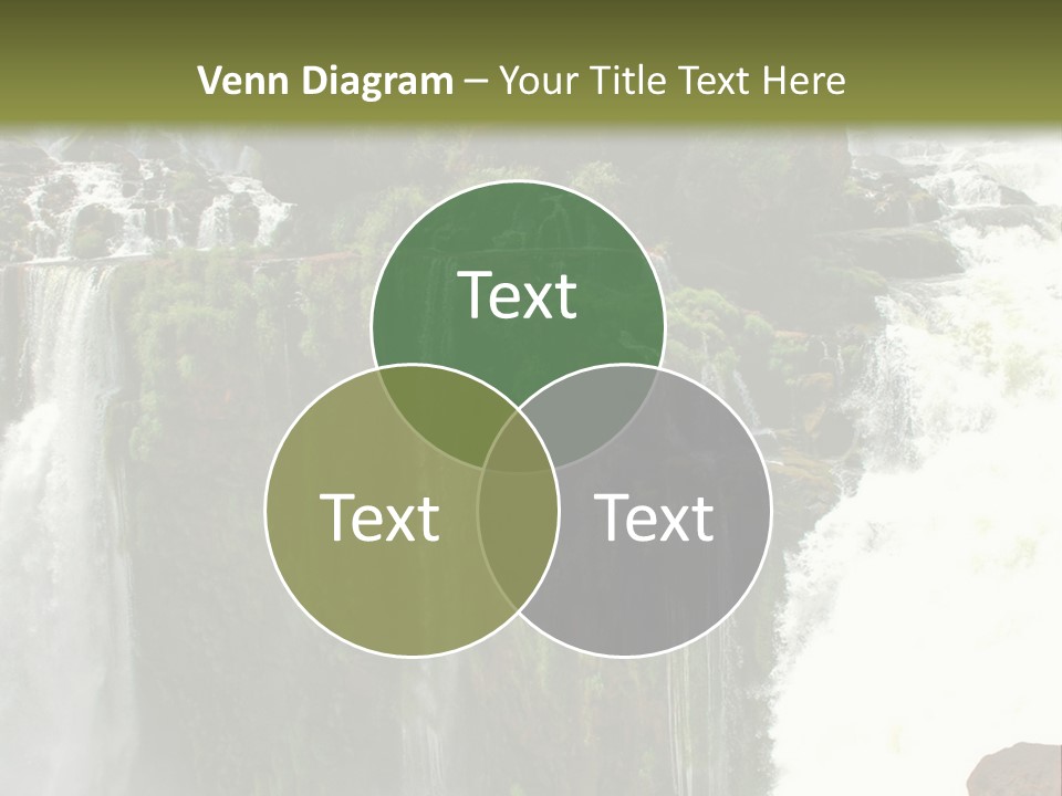 Brazil Cataract Foz Do Igua PowerPoint Template