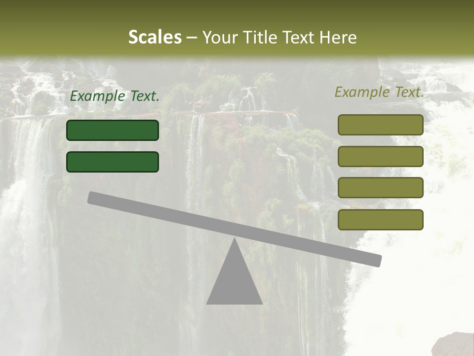Brazil Cataract Foz Do Igua PowerPoint Template