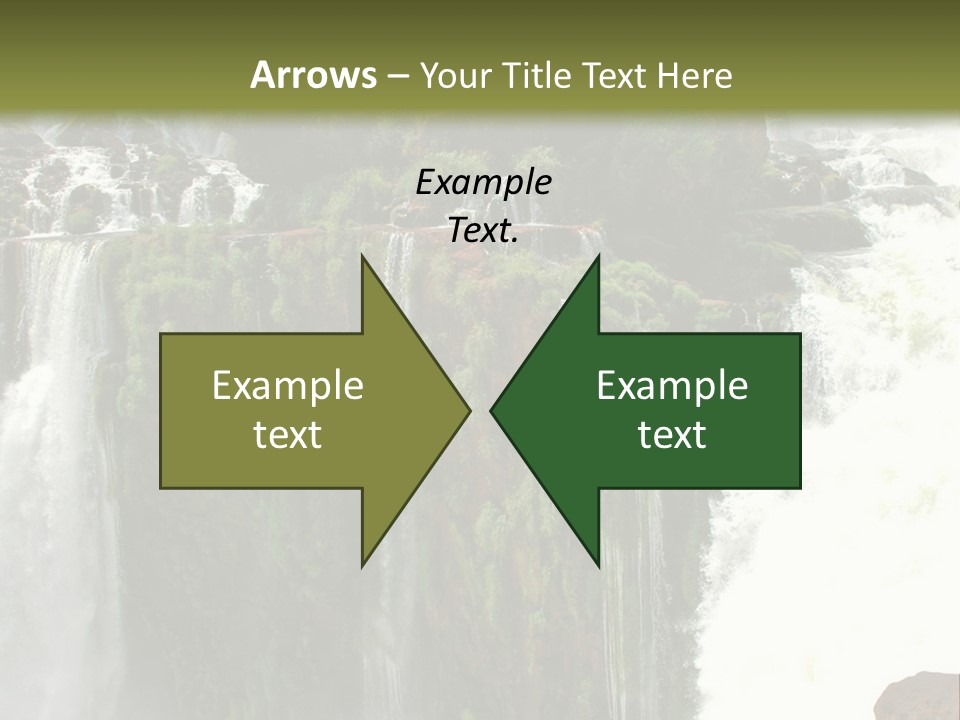 Brazil Cataract Foz Do Igua PowerPoint Template