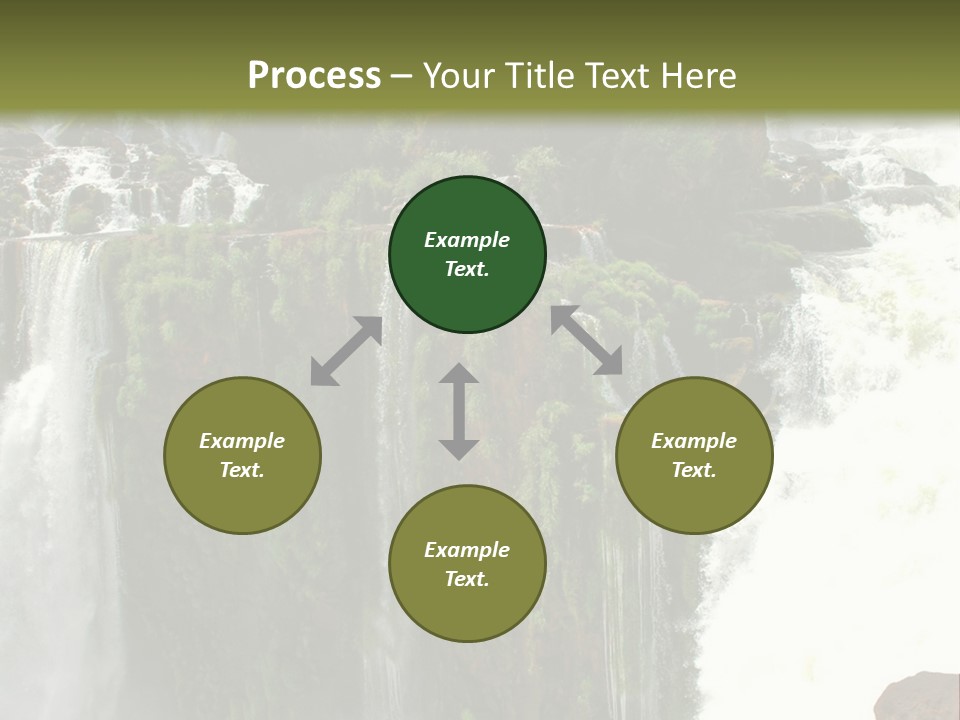 Brazil Cataract Foz Do Igua PowerPoint Template