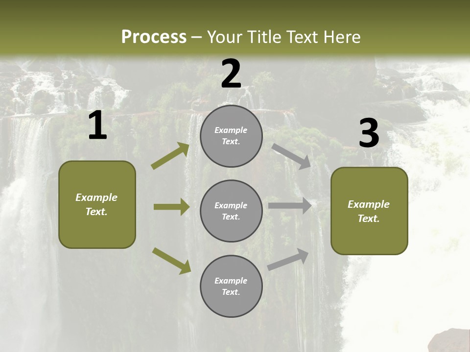 Brazil Cataract Foz Do Igua PowerPoint Template
