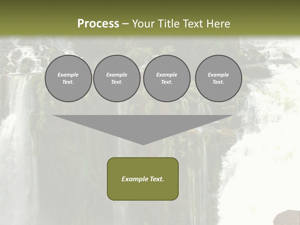 Brazil Cataract Foz Do Igua PowerPoint Template