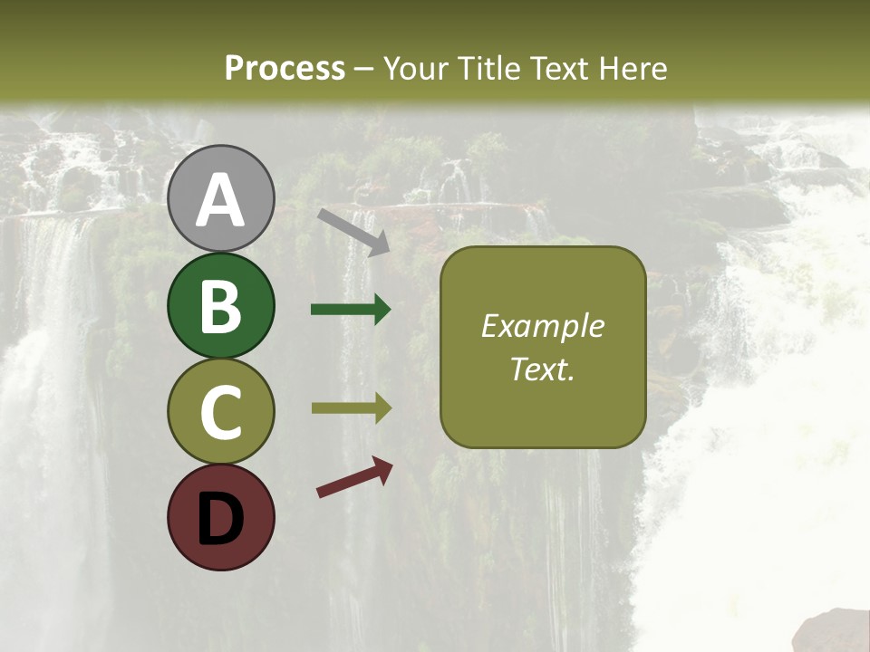 Brazil Cataract Foz Do Igua PowerPoint Template