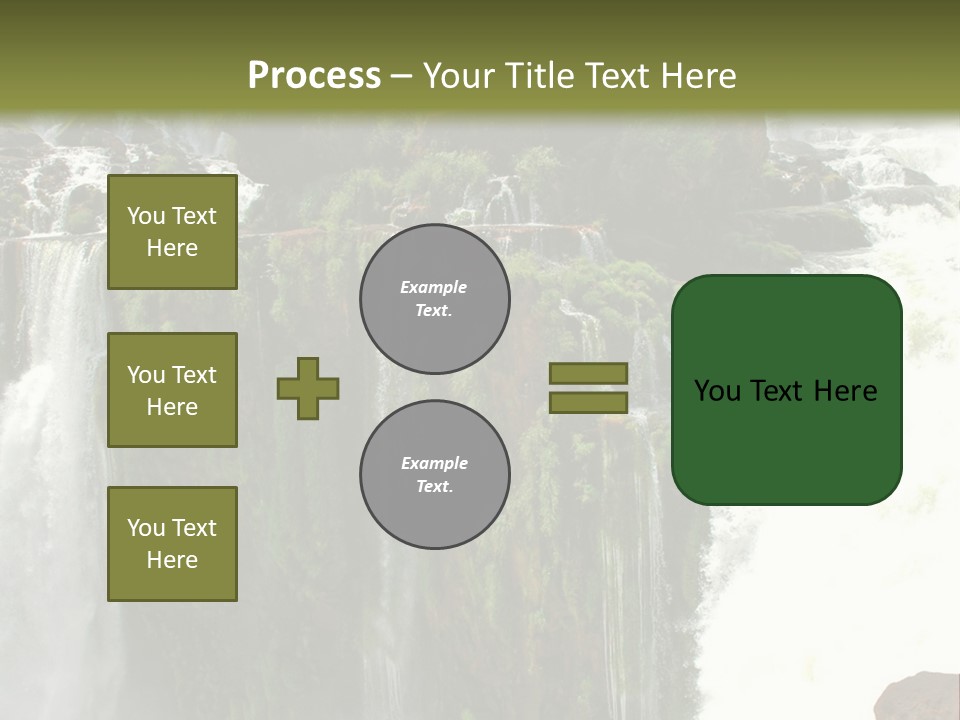 Brazil Cataract Foz Do Igua PowerPoint Template