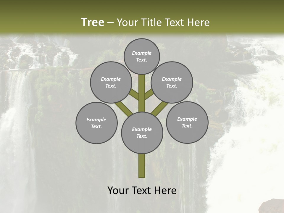 Brazil Cataract Foz Do Igua PowerPoint Template