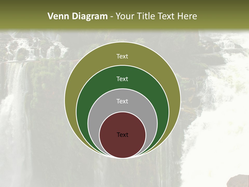 Brazil Cataract Foz Do Igua PowerPoint Template