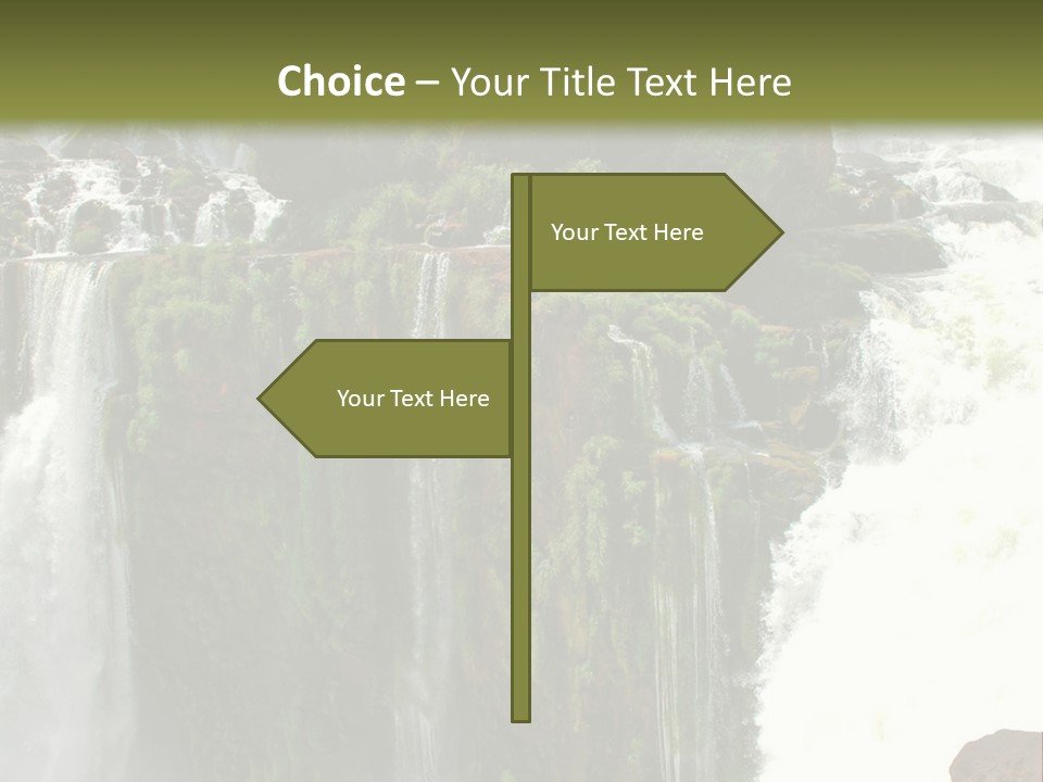 Brazil Cataract Foz Do Igua PowerPoint Template