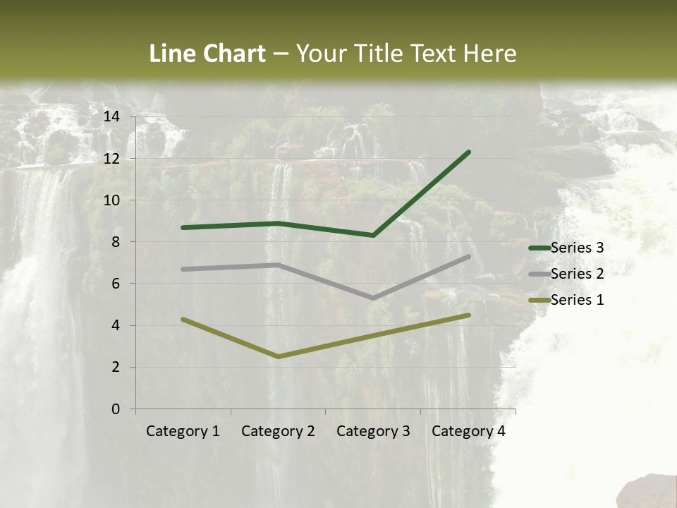 Brazil Cataract Foz Do Igua PowerPoint Template