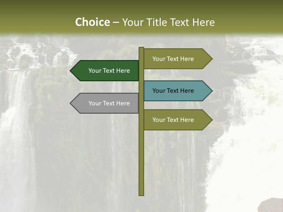 Brazil Cataract Foz Do Igua PowerPoint Template