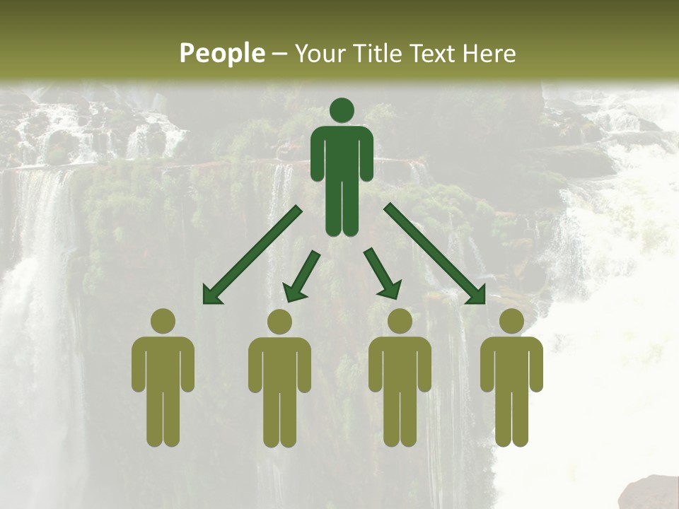 Brazil Cataract Foz Do Igua PowerPoint Template