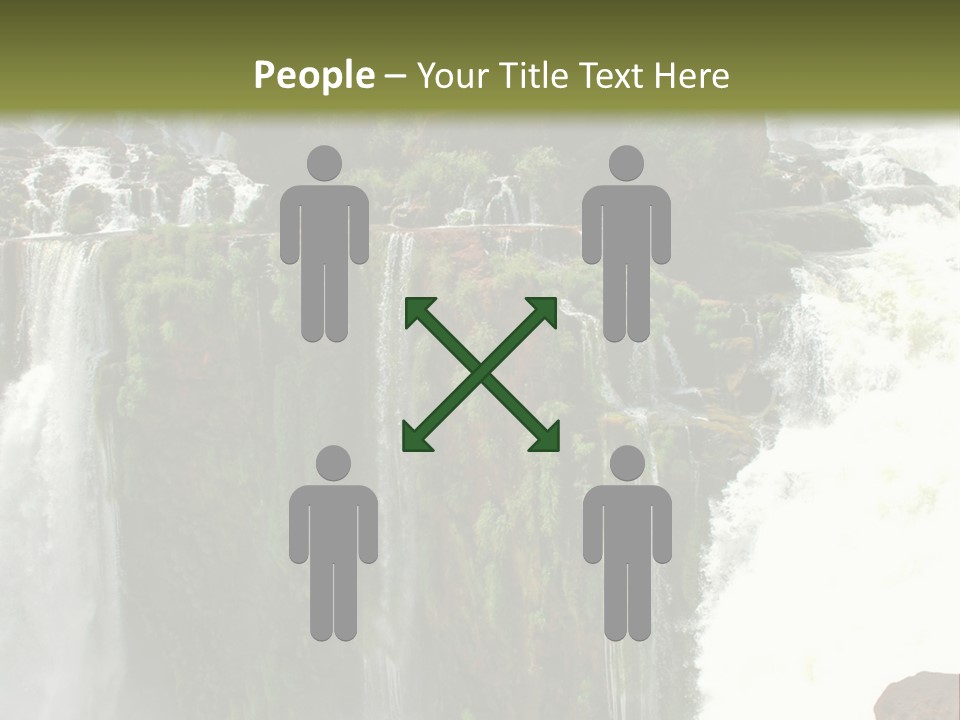 Brazil Cataract Foz Do Igua PowerPoint Template