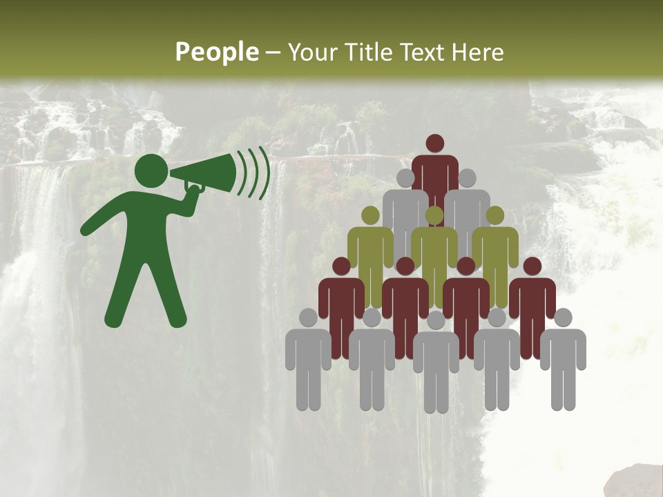 Brazil Cataract Foz Do Igua PowerPoint Template