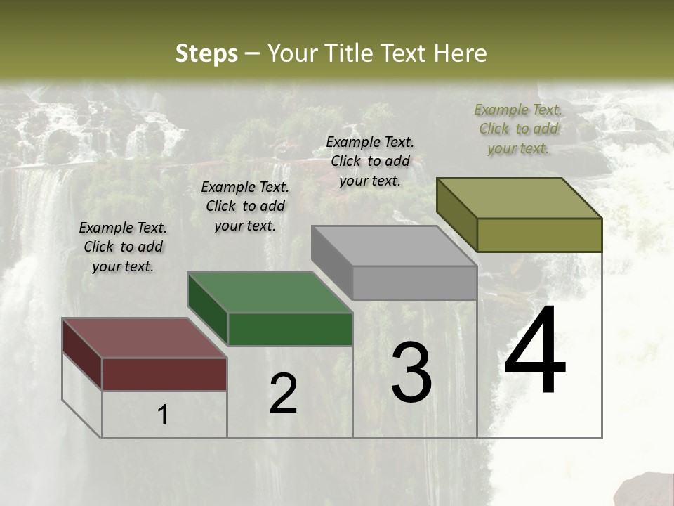 Brazil Cataract Foz Do Igua PowerPoint Template