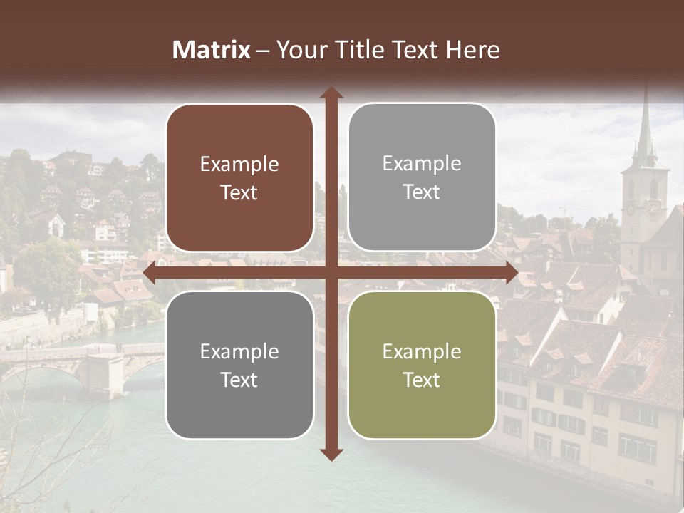 Switzerland Traditional Nydeggbrucke PowerPoint Template