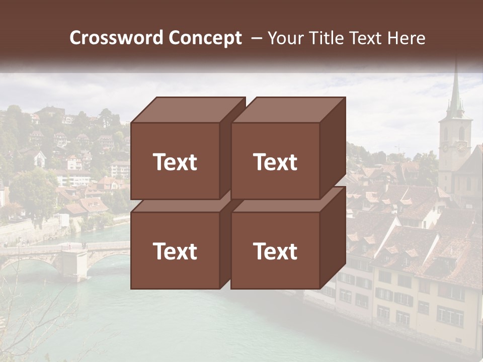 Switzerland Traditional Nydeggbrucke PowerPoint Template