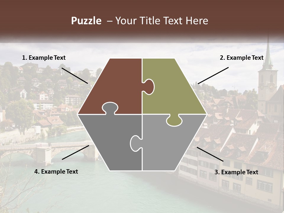 Switzerland Traditional Nydeggbrucke PowerPoint Template