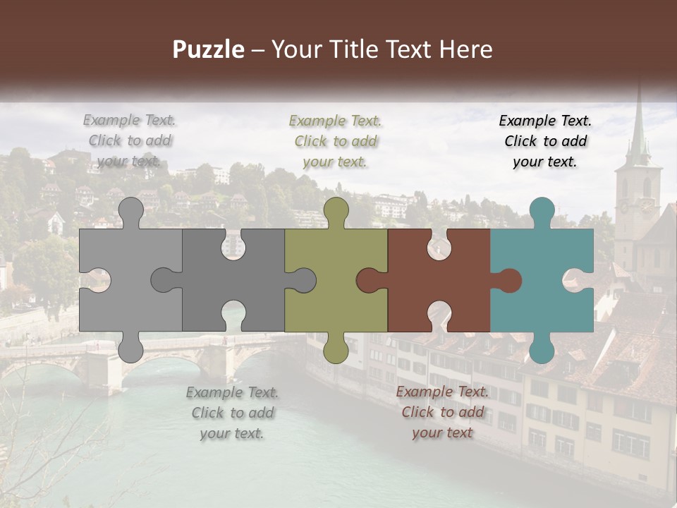 Switzerland Traditional Nydeggbrucke PowerPoint Template