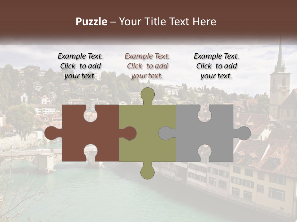 Switzerland Traditional Nydeggbrucke PowerPoint Template