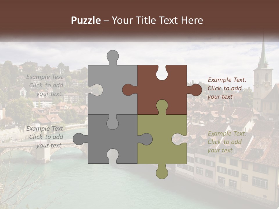 Switzerland Traditional Nydeggbrucke PowerPoint Template