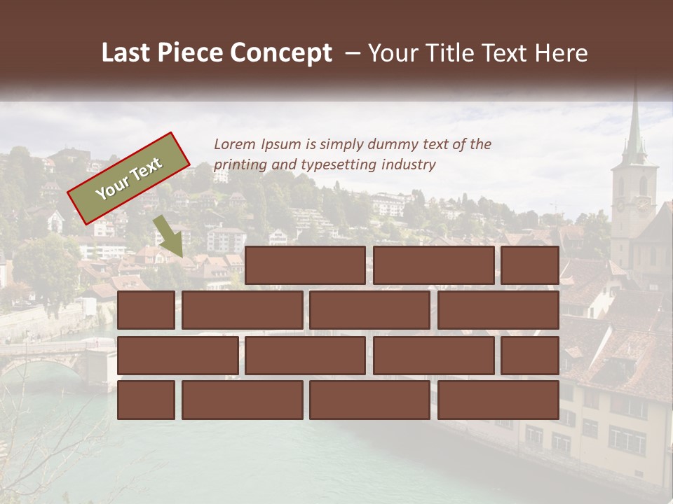 Switzerland Traditional Nydeggbrucke PowerPoint Template