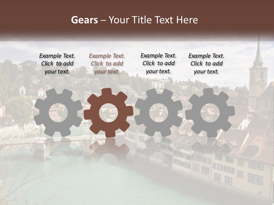 Switzerland Traditional Nydeggbrucke PowerPoint Template