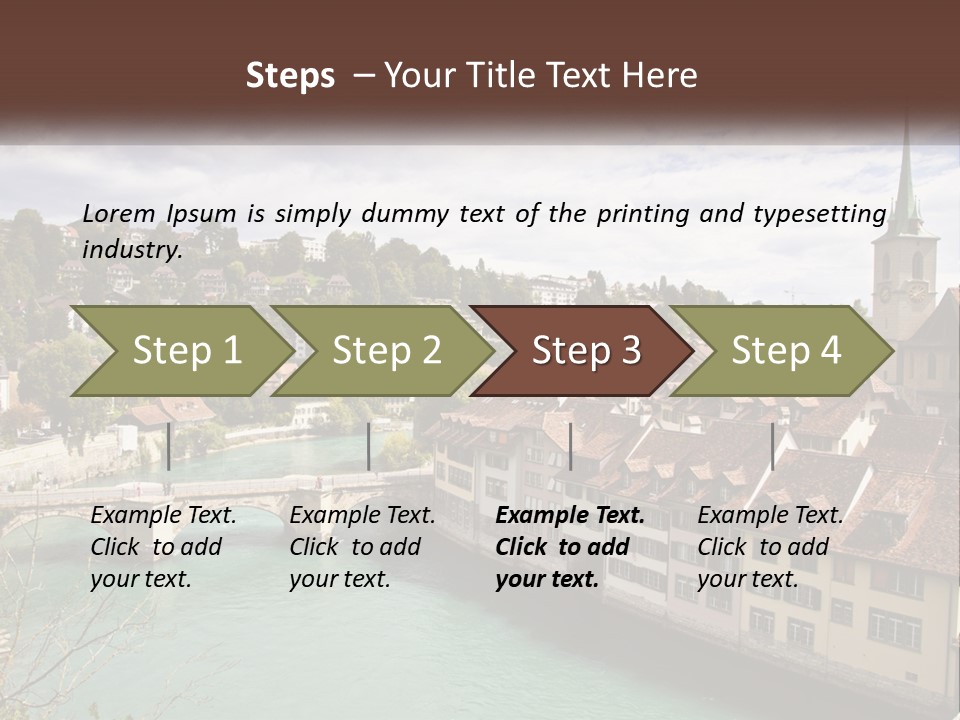 Switzerland Traditional Nydeggbrucke PowerPoint Template