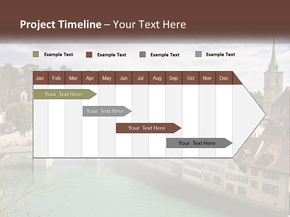 Switzerland Traditional Nydeggbrucke PowerPoint Template