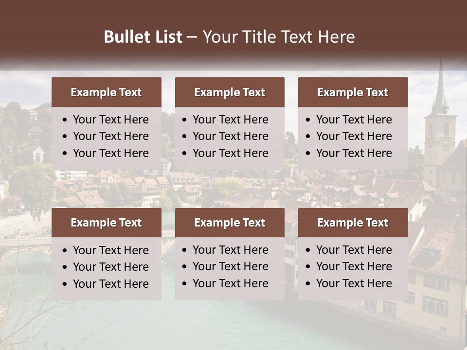 Switzerland Traditional Nydeggbrucke PowerPoint Template