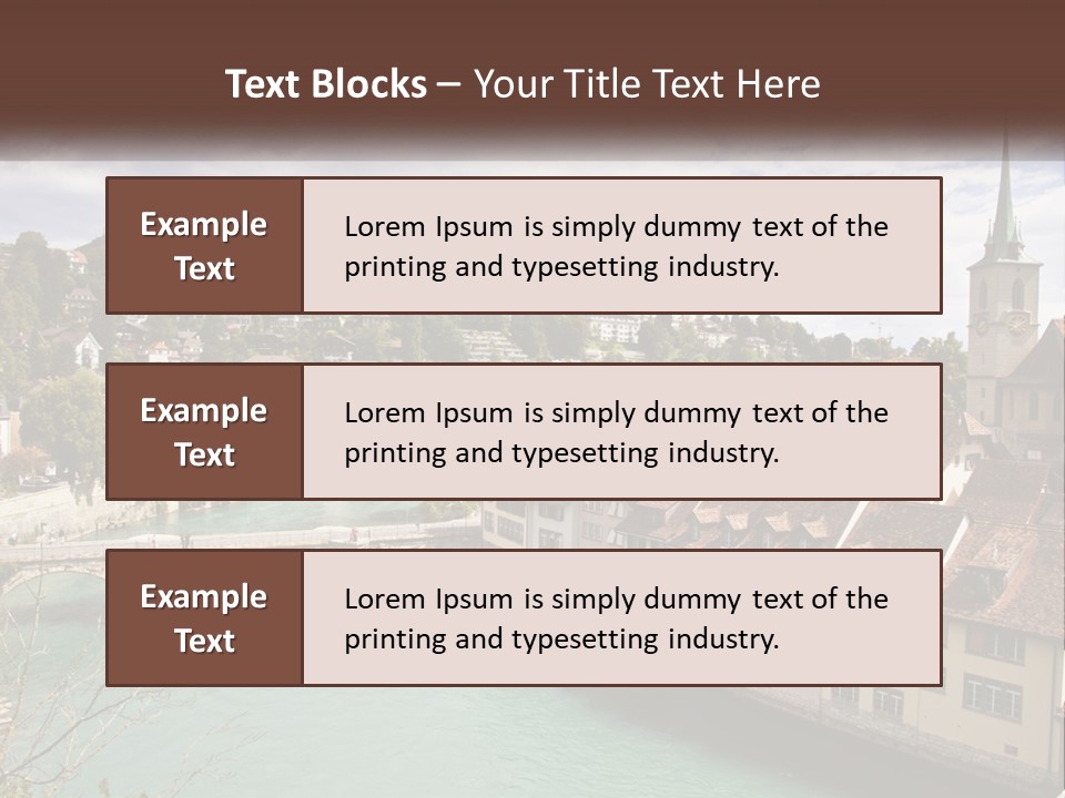 Switzerland Traditional Nydeggbrucke PowerPoint Template
