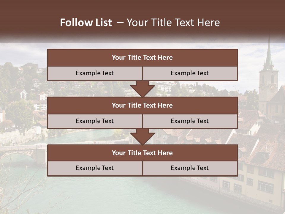 Switzerland Traditional Nydeggbrucke PowerPoint Template