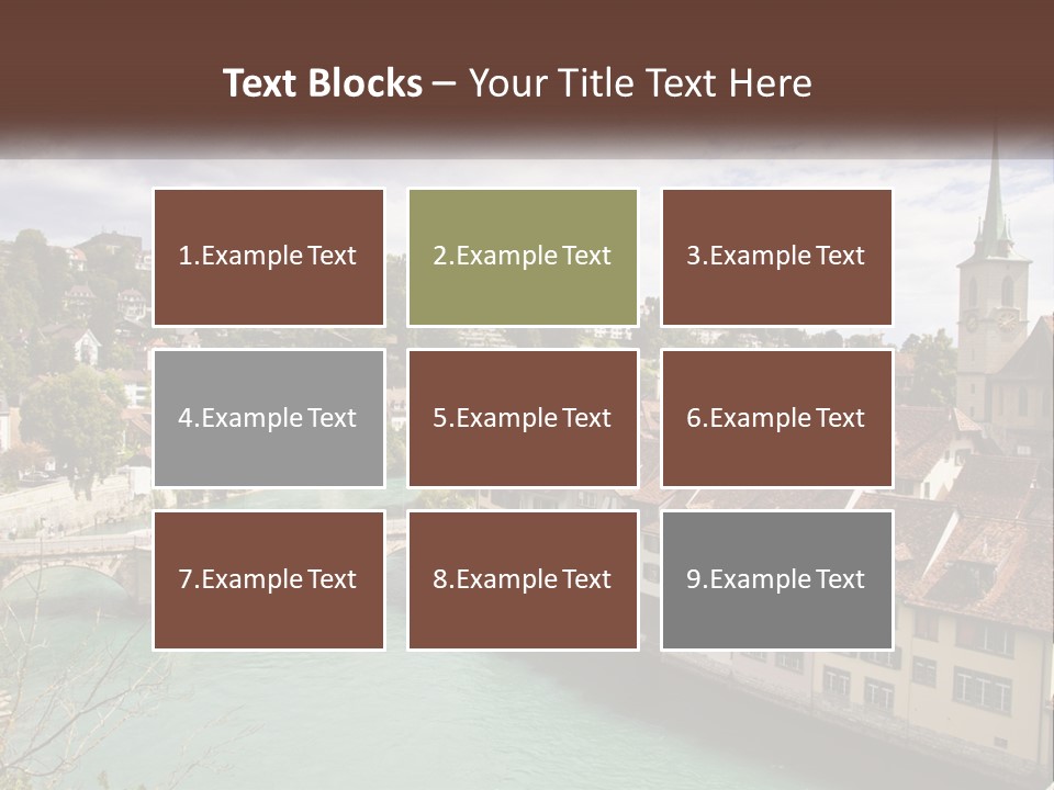 Switzerland Traditional Nydeggbrucke PowerPoint Template