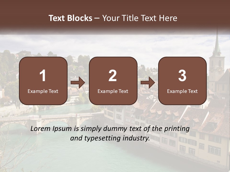 Switzerland Traditional Nydeggbrucke PowerPoint Template