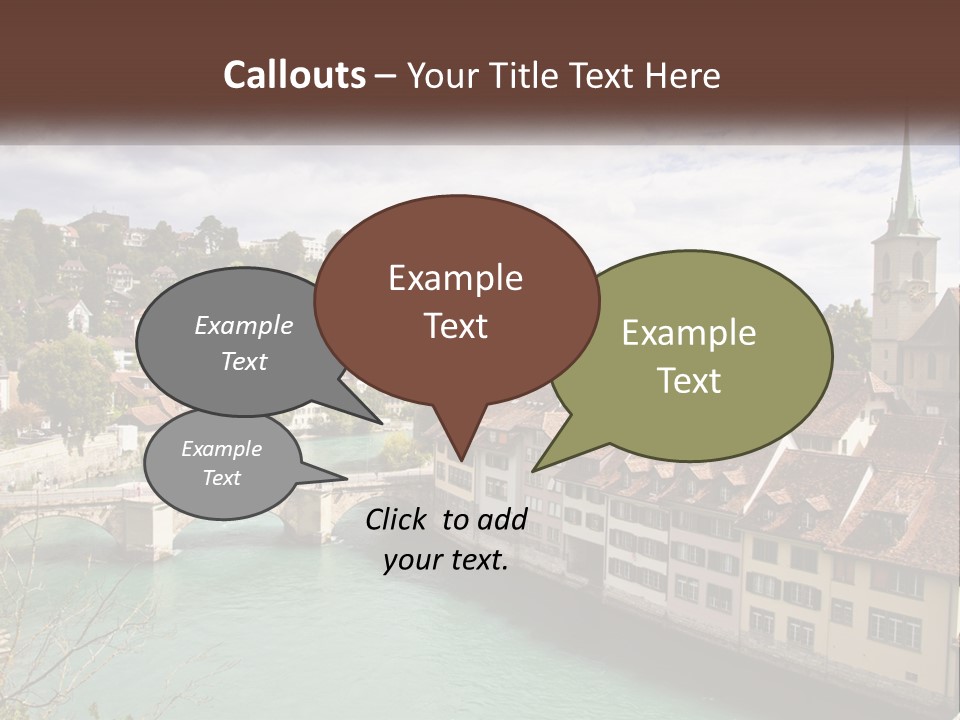 Switzerland Traditional Nydeggbrucke PowerPoint Template