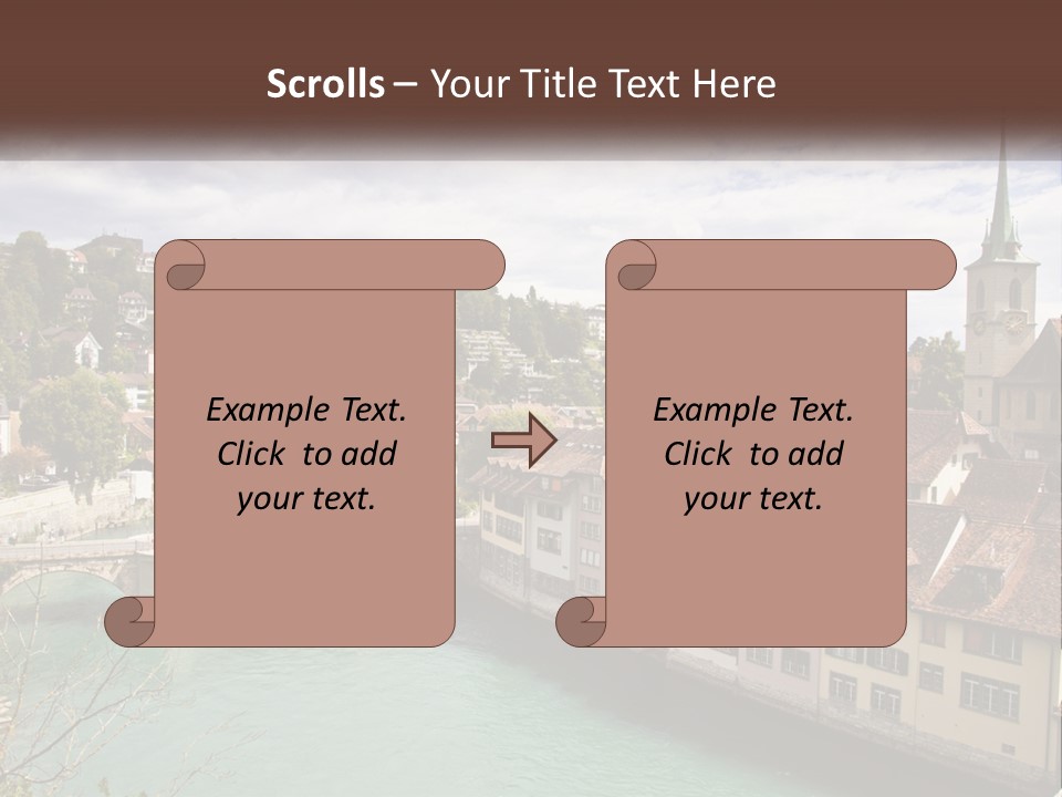 Switzerland Traditional Nydeggbrucke PowerPoint Template