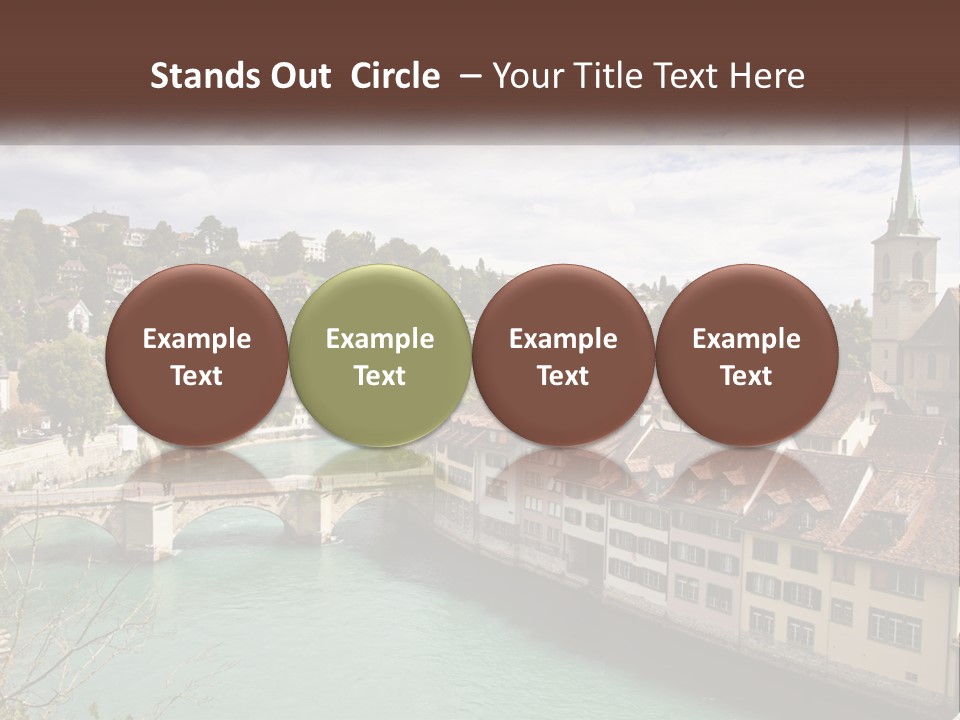 Switzerland Traditional Nydeggbrucke PowerPoint Template