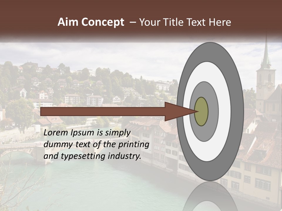 Switzerland Traditional Nydeggbrucke PowerPoint Template