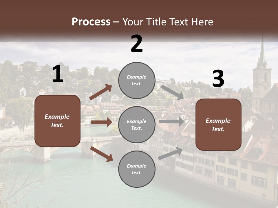 Switzerland Traditional Nydeggbrucke PowerPoint Template