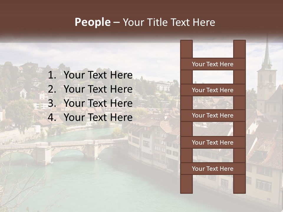 Switzerland Traditional Nydeggbrucke PowerPoint Template