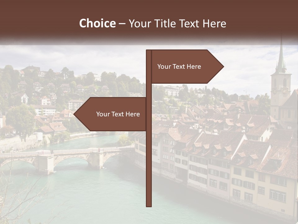 Switzerland Traditional Nydeggbrucke PowerPoint Template