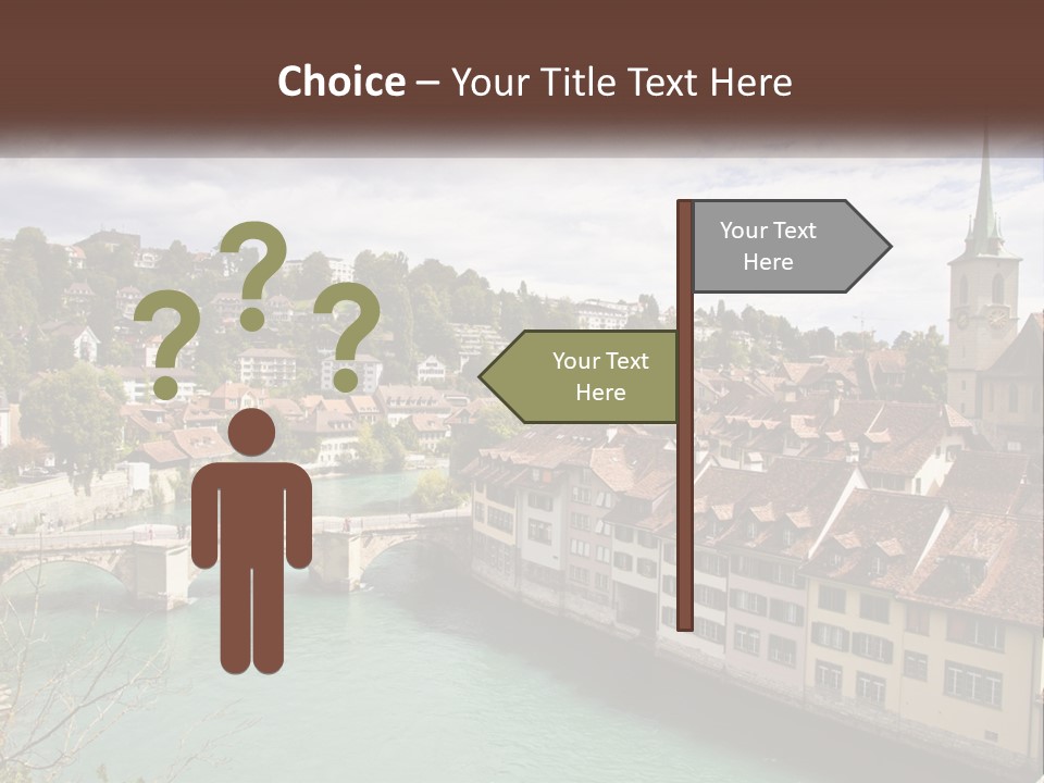 Switzerland Traditional Nydeggbrucke PowerPoint Template