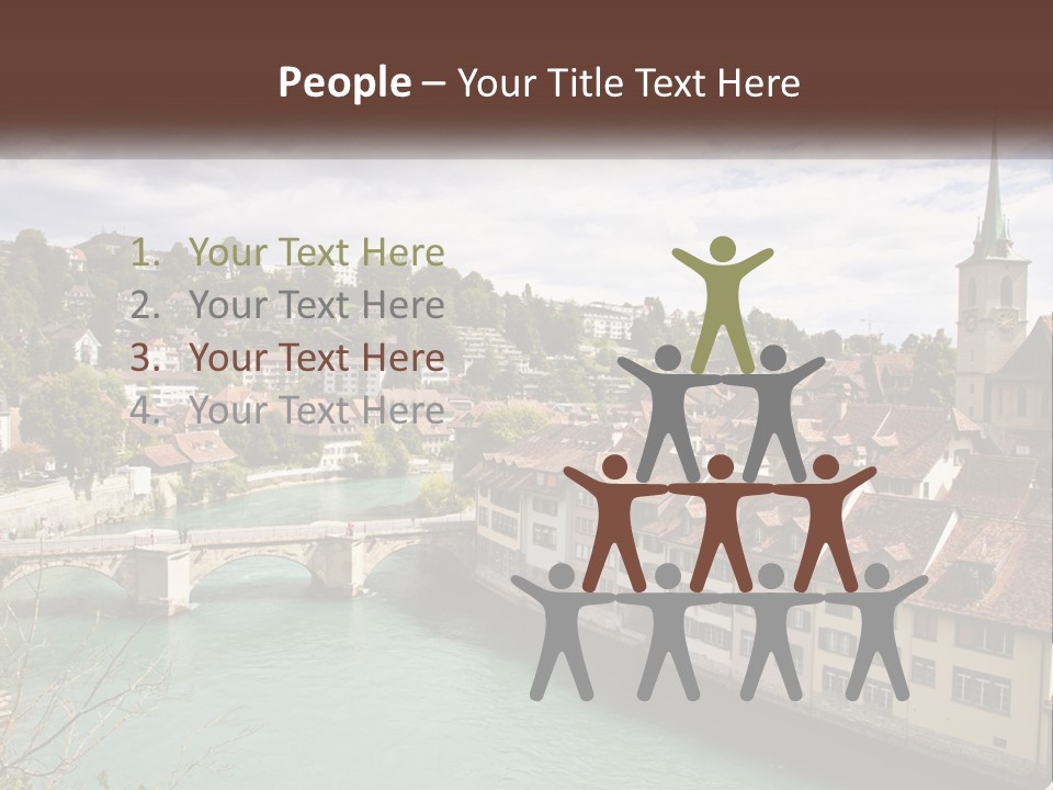 Switzerland Traditional Nydeggbrucke PowerPoint Template