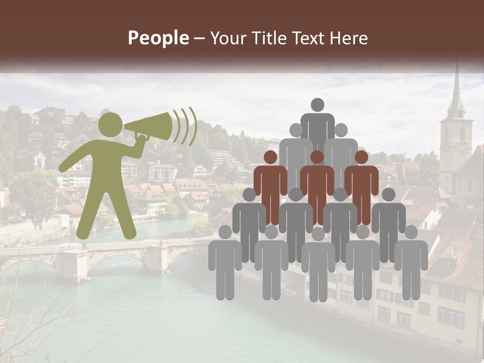Switzerland Traditional Nydeggbrucke PowerPoint Template