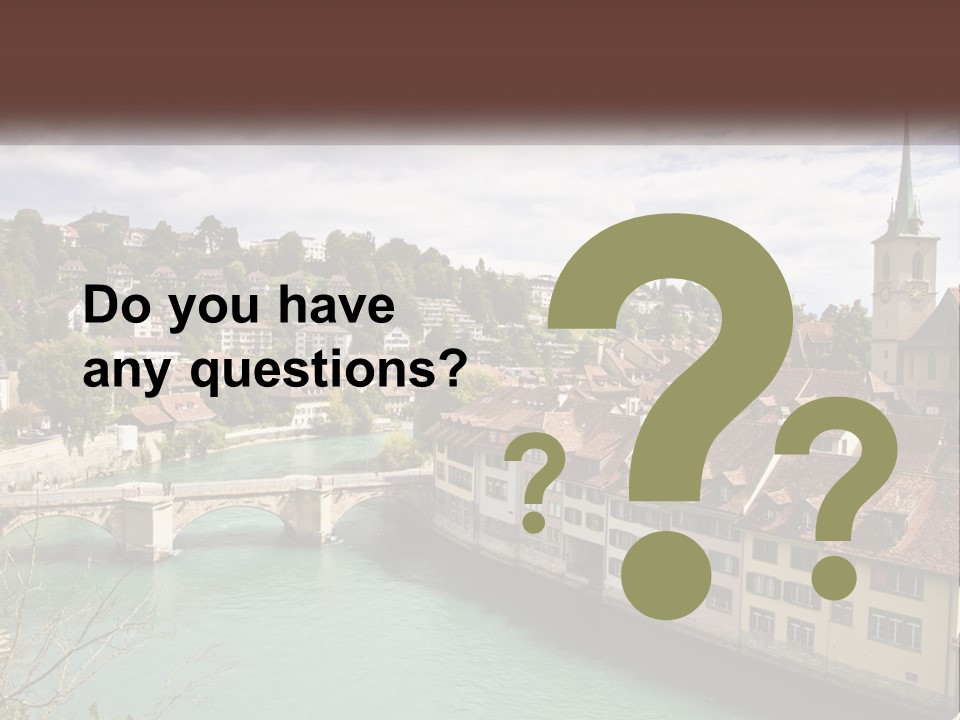 Switzerland Traditional Nydeggbrucke PowerPoint Template