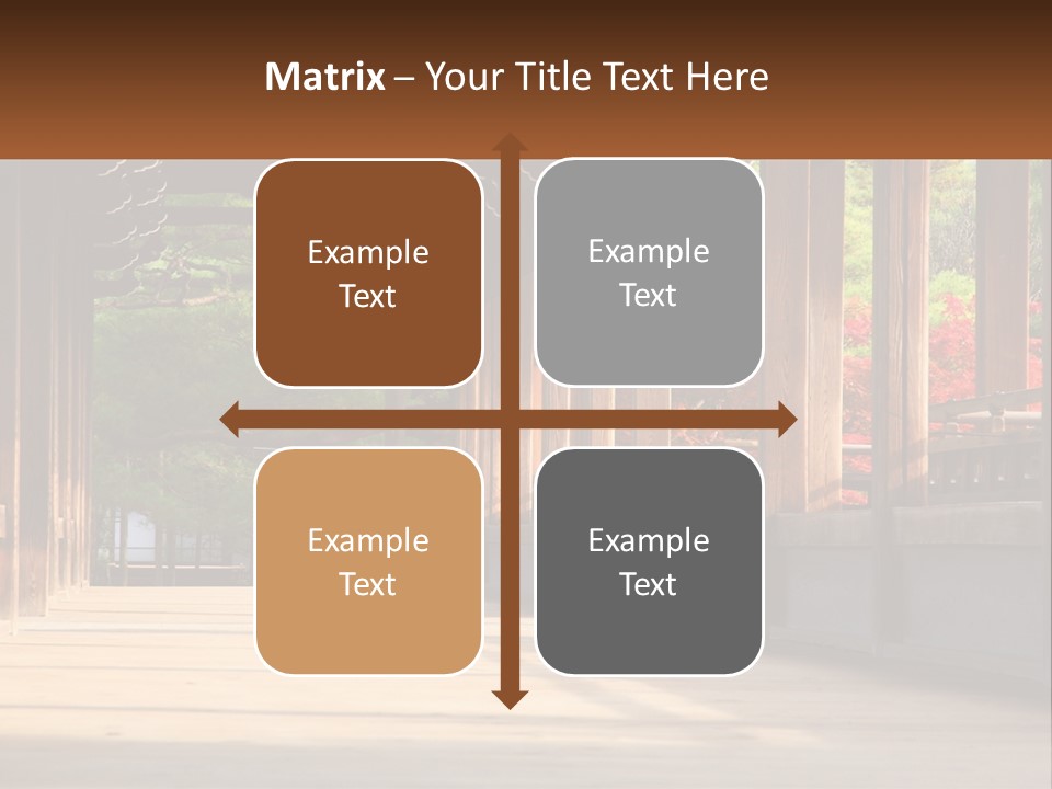 Shrine Architecture Bridge PowerPoint Template