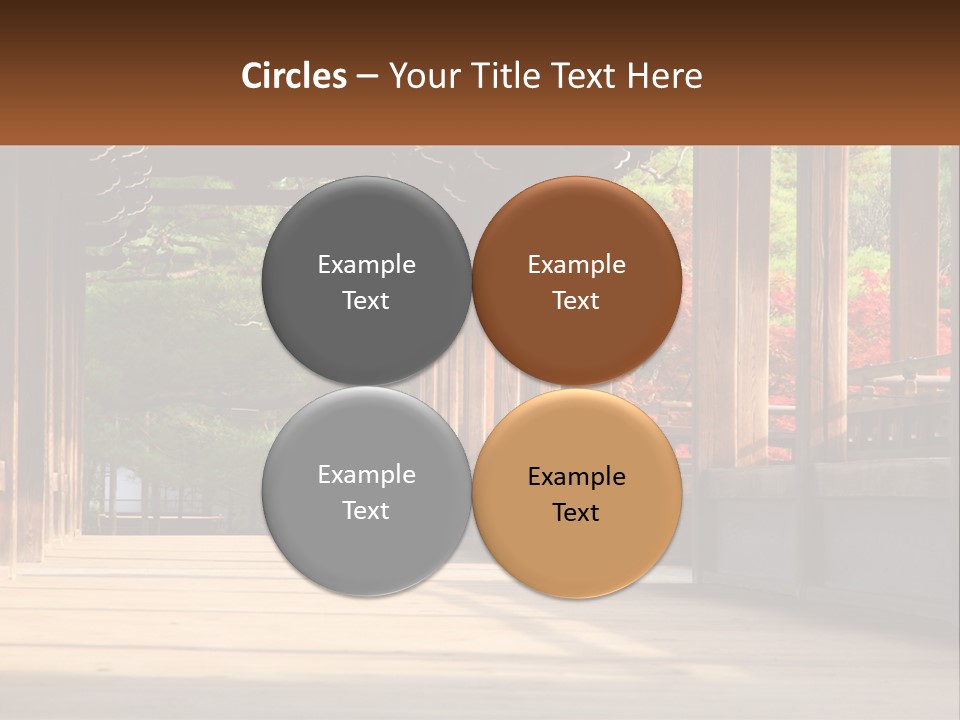 Shrine Architecture Bridge PowerPoint Template