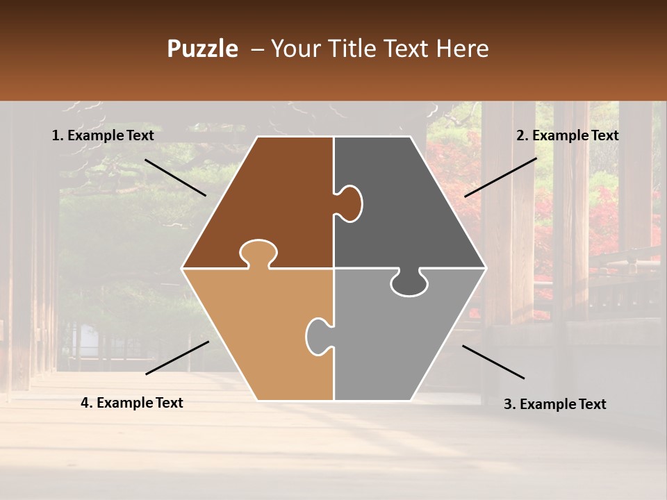 Shrine Architecture Bridge PowerPoint Template