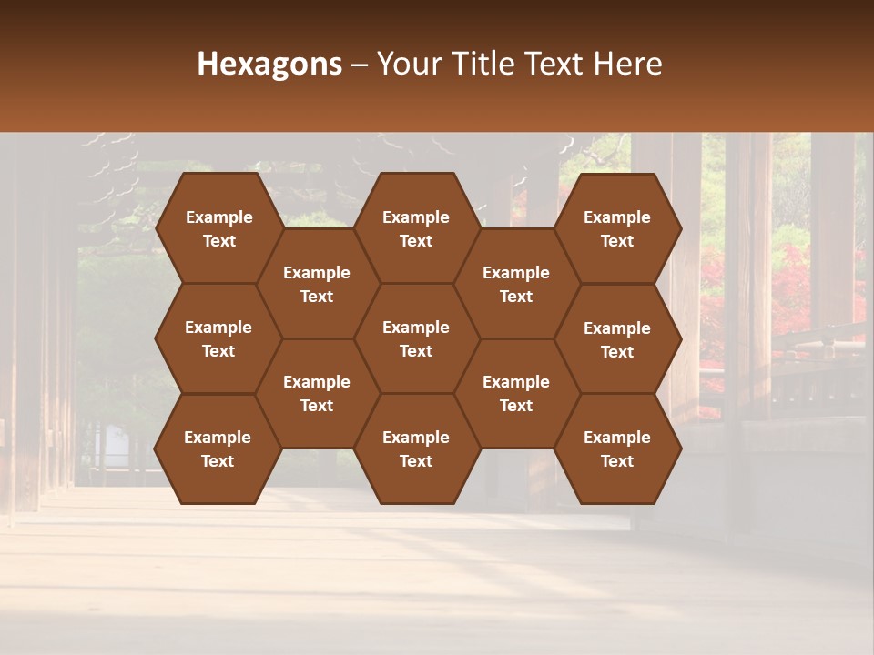 Shrine Architecture Bridge PowerPoint Template