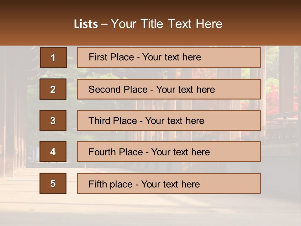 Shrine Architecture Bridge PowerPoint Template