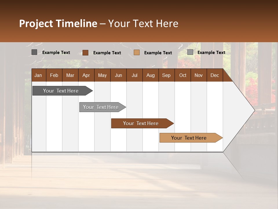 Shrine Architecture Bridge PowerPoint Template